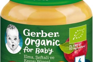 🚨 Gerber Organik Elma, Şeftali ve Kayısı Püresi 125 gram