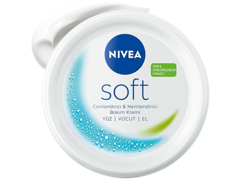 🛍️ NIVEA Soft Nemlendirici Bakım Kremi 300 ml, 48 Saat Nemlendirme, Jojba Yağı,E Vitamini, Yüz,El,Vücut İçin,Paraben İçermez