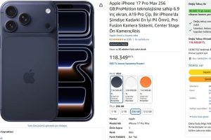 Apple iPhone 17 Pro Max 256 GB:ProMotion teknolojisine sahip 6.9 inç ekran, A19 Pro Çip, Bir iPhone’da Şimdiye Kadarki En İyi Pil Ömrü, Pro Fusion Kamera Sistemi, Center Stage Ön Kamera;Abis