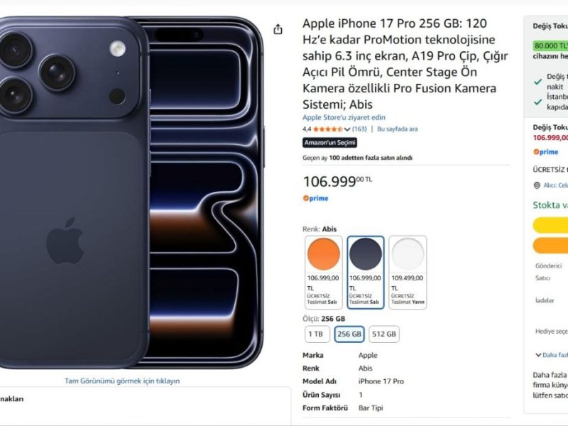 Apple iPhone 17 Pro 256 GB Abis