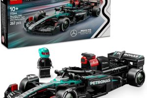 LEGO Speed Champions Mercedes-AMG F1 W15 Yarış Arabası 77244 | 10 Yaş ve Üzeri Kız ve Erkek Çocukları için Sürücü Minifigürü İçeren Oyuncak Yapım Seti, Hediye Fikri (267 Parça)