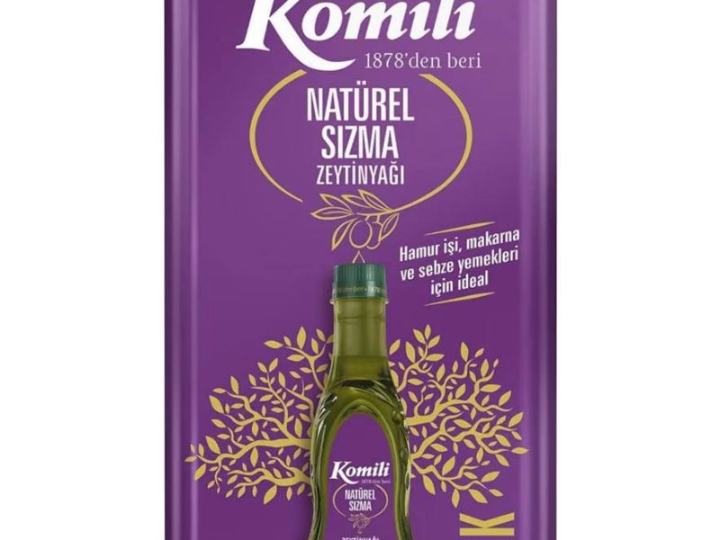 Komili Ege Sızması Natürel Sızma Zeytinyağı, Teneke, 5 Lt