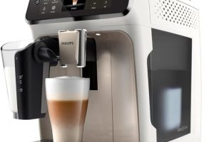 Philips 5500 Serisi LatteGo Tam Otomatik Espresso Makinesi, 20 Sıcak ve Soğuk İçecek, Renkli Dokunmatik Ekran, SilentBrew Teknolojisi (EP5543/90)