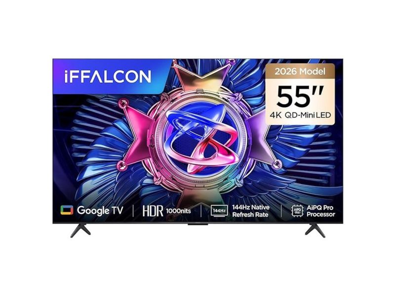🛍️ iFFALCON 55U95A 55 İnç Smart TV 4K QD Mini LED Yüksek Parlaklık HDR 10+ Gaming Google TV, 144Hz Doğal Yenileme Hızı, ONKYO 2.1 Hi Fi, Dolby Vision Atmos, MEMC, AI Modu, Game Master (3 Yıl Garanti)