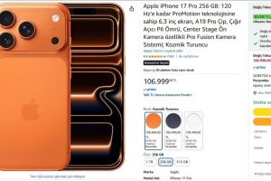 Apple iPhone 17 Pro 256 GB Kozmik Turuncu