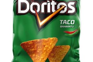 Doritos taco baharatlı mısır cipsi süper boy 135 gr