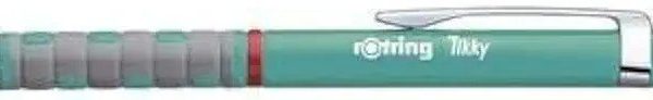 rOtring Tikky tükenmez kalem, pastel renklerde, mavi mürekkep, orta uç (1,0 mm), deniz mavisi şaft, tüy kadar hafif, kauçuk yumuşak dokunuşlu saplı