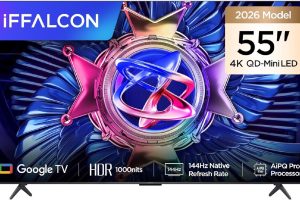 🛒 iFFALCON 55U95A 55 İnç Smart TV 4K QD-Mini LED Yüksek Parlaklık HDR 10+ Gaming Google TV, 144Hz Doğal Yenileme Hızı, ONKYO 2.1 Hi-Fi, Dolby Vision Atmos, MEMC, AI Modu, Game Master (3-Yıl Garanti) — %35 İndirim
