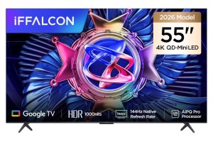 iFFALCON 55U95A 55 İnç Smart TV 4K QD-Mini LED Yüksek Parlaklık HDR 10+ Gaming Google TV, 144Hz Doğal Yenileme Hızı, ONKYO 2.1 Hi-Fi, Dolby Vision Atmos, MEMC, AI Modu, Game Master (3-Yıl Garanti)  – 55”