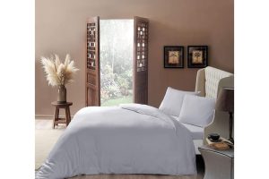 🛍️ Taç Basic Saten Düz Pamuk Saten Saten Nevresim Takımı Çift Kişilik Gri, Pembe, Çift Kişilik