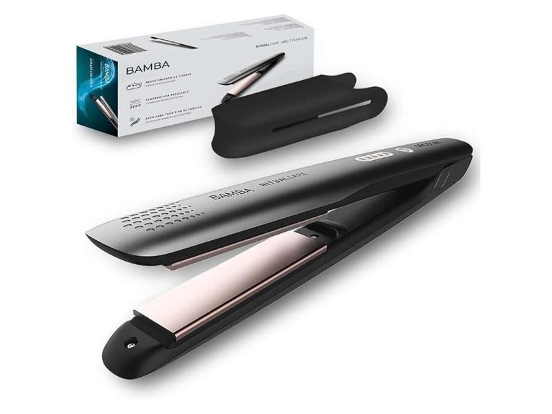 🛍️ Cecotec Bamba RitualCare 890 Titanium Saç Düzleştirici, Titanyum Plakalar, 140 200°C Isı Ayarı, Otomatik Kapanma, 3 m Kablo, Silikon Plaka Koruyucu
