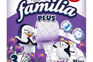 Familia Plus 3 Katlı Tuvalet Kağıdı Sihirli Çiçekler 32’li 1 Paket (1 x 32 Adet), 2.7 kg