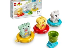 🛍️ LEGO DUPLO İlk Banyo Zamanı Eğlencesi: Yüzen Hayvan Treni 10965 – 1.5 Yaş ve Üzeri Çocuklar için Eğitici Hediye Fikri, Su Aygırı, Ördek ve Kutup Ayısı İçeren Yaratıcı Oyuncak Yapım Seti (14 Parça)