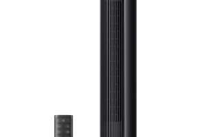 🛍 DREO 36 İnç Kule Tipi Fan, Ev ve Yatak Odası Kullanımı, 8,5 m/s Güçlü Hava Akışı, 8 Hız Kademesi, 4 Çalışma Modu, 25 dB Sessiz Kanatsız Tasarım, 90° Salınım, 8 Saat Zamanlayıcı, LED Ekran