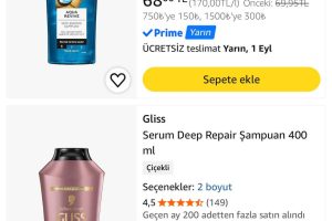 Gliss Ultimate Repair Keratin içeren Derinlemesine Güçlendirici Şampuan 400 ml çeşitleri