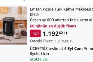 Emsan Közde Türk Kahve Makinesi