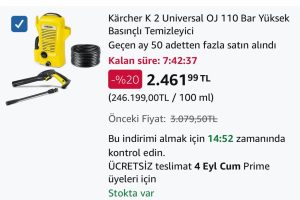 Karcher K2 110 Bar Yüksek Basınçlı Yıkama Makinesi