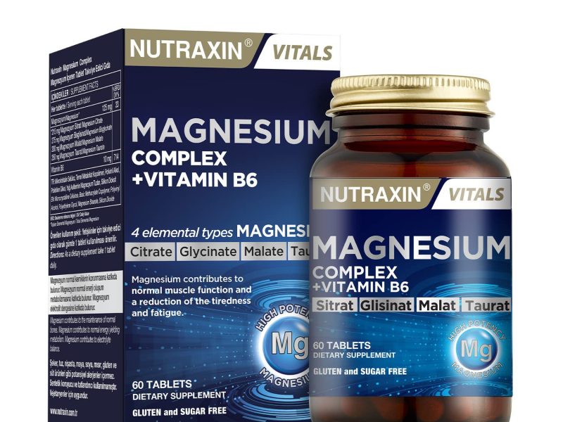 🚨 Nutraxin Magnesium Complex Gıda Takviyesi, 60 Tablet — %17 İndirim