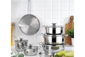 🛍️ Schafer Steel Storm Çelik Tencere Seti 12 Parça Inox