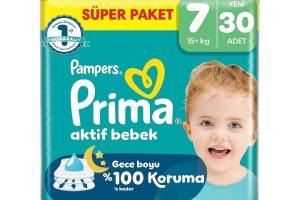 🛍️ Prima Bebek Bezi Aktif Bebek Süper Paket 7 Beden 30 Adet