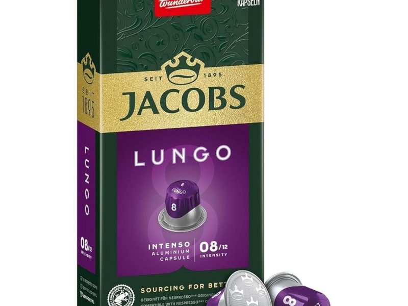 🛍️ JACOBS Lungo 8 Intenso Yüksek Yoğunluk Keskin ve Yoğun Espresso Kapsülleri 10 alüminyum kapsül — %33 İndirim