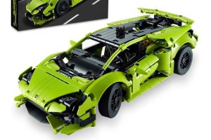 LEGO Technic Lamborghini Huracán Tecnica 42161  9 Yaş ve Üzeri Çocuklar için V10 Motor Dahil Orijinal Detaylar İçeren Oyuncak Yapım Seti, Hediye Fikri (806 Parça)