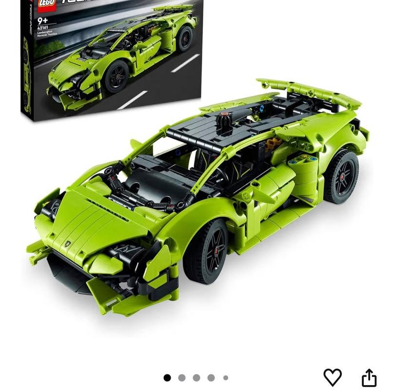 LEGO Technic Lamborghini Huracán Tecnica 42161 9 Yaş ve Üzeri Çocuklar için V10 Motor Dahil Orijinal Detaylar İçeren Oyuncak Yapım Seti, Hediye Fikri (806 Parça)