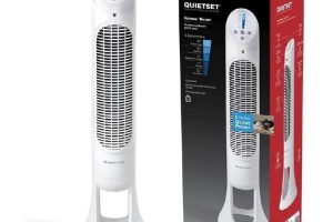 HONEYWELL QuietSet HYF260 Tüm Oda İçin Salınımlı Kule Vantilatör, 5 Hız Ayarı, 80 Derece Salınım, Zamanlayıcı Fonksiyonu, Aydınlatma, Otomatik Kapanma, Uzaktan Kumanda