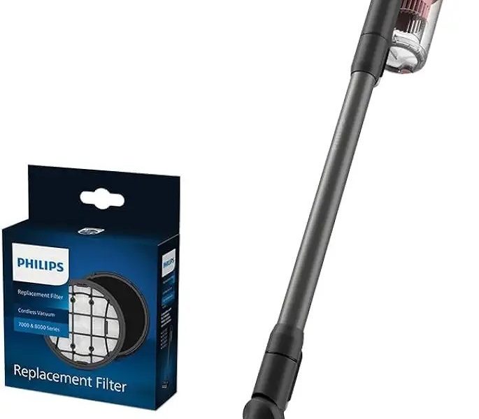 Philips 6000 Serisi Kablosuz Dikey Süpürge, PowerCyclone 11 (XC6552/01) ve Philips Orijinal Yedek Filtre – Kablosuz Süpürge 6000, 7000 ve 8000 Serisi ile Uyumlu (XV1681/01)
