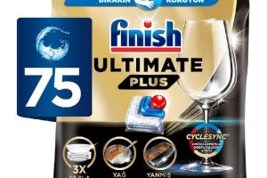 Finish Ultimate Plus 75 Kapsül Bulaşık Makinesi Deterjanı Tableti (1 x 75 Kapsül)