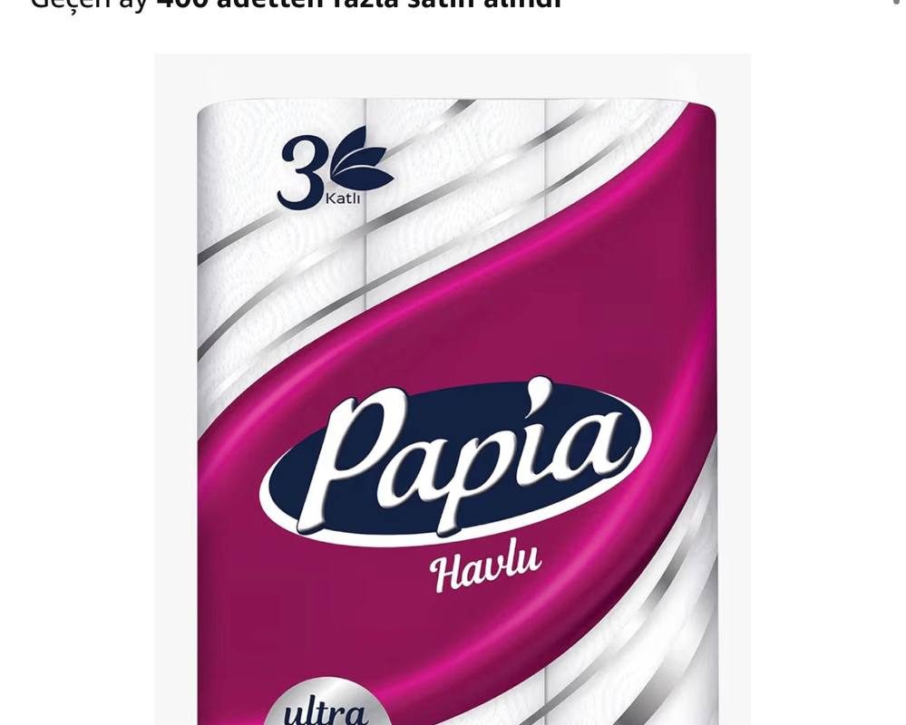 Papia 3 Katlı Ultra Emici & Dayanıklı 12Li Kağıt Havlu (1 X 12 Rulo) — %33 İndirim
