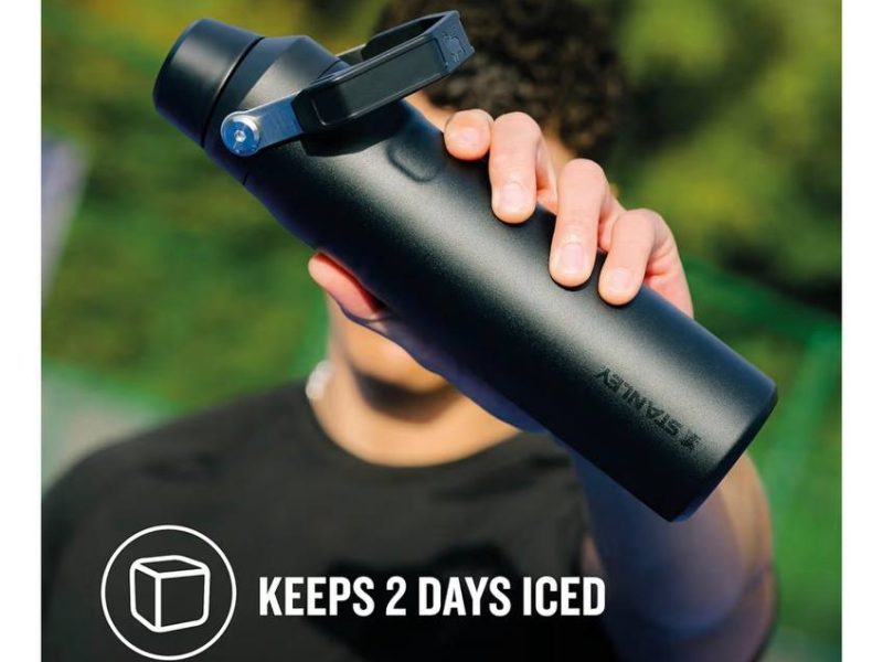 STANLEY Aerolight IceFlow Fast Flow Soğuk Su Termosu 0.60 Litre – Siyah | Paslanmaz Çelik
