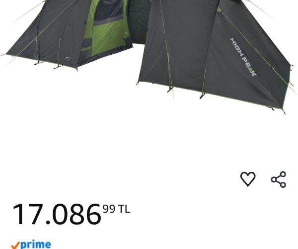High Peak Como 4 Kişilik Kamp Çadırı – 17.086₺ Piyasası 19.199₺ — %11 İndirim