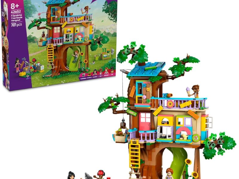 🛒 LEGO Friends Arkadaşlık Ağaç Ev Buluşma Yeri 42652 | 8 Yaş ve Üzeri Kız ve Erkek Çocukları için Mini Bebek İçeren Yaratıcı Oyuncak Yapım Seti, Doğum Günü Hediyesi (701 Parça) — %32 İndirim