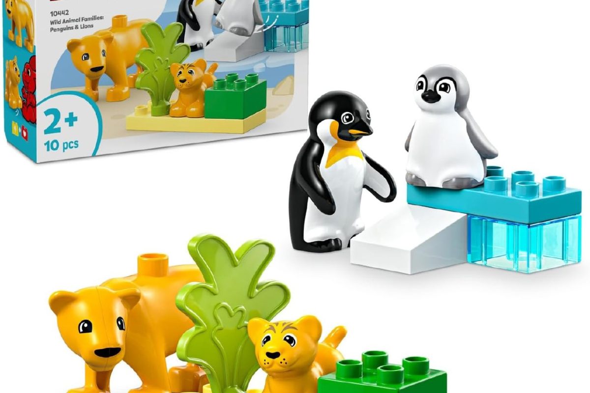 🛒 LEGO DUPLO Town Vahşi Hayvan Aileleri: Penguenler ve Aslanlar 10442 | 2 Yaş ve Üzeri Çocuklar için Hayvan Figürleri İçeren Eğitici ve Yaratıcı Oyuncak Yapım Seti, Hediye Fikri (10 Parça) — %55 İndirim