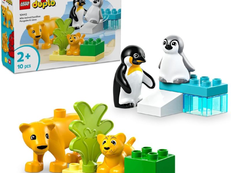 🛒 LEGO DUPLO Town Vahşi Hayvan Aileleri: Penguenler ve Aslanlar 10442 | 2 Yaş ve Üzeri Çocuklar için Hayvan Figürleri İçeren Eğitici ve Yaratıcı Oyuncak Yapım Seti, Hediye Fikri (10 Parça) — %55 İndirim