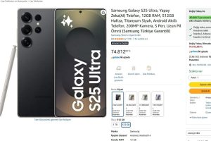 Samsung Galaxy S25 Ultra, Yapay Zeka(AI) Telefon, 12GB RAM, 512GB Hafıza, Titanyum Siyah, Android Akıllı Telefon, 200MP Kamera, S Pen, Uzun Pil Ömrü (Samsung Türkiye Garantili)