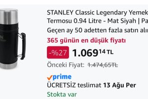 Stanley Classic 0.94 litre Siyah