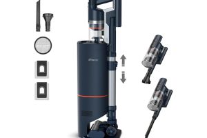 🛍️ Ultenic FS1 Cordless Vacuum Cleaner, with Automatic Emptying Station, Powerful Suction 30KPa/450W, Removable Battery up to 60 Mins, Stick Vacuum Cleaner for Hard Floor Home Carpets