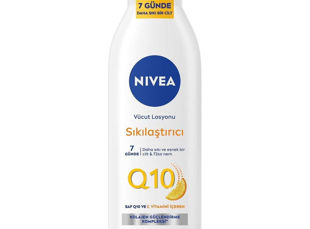 🛍️ NIVEA Q10 Sıkılaştırıcı Vücut Losyonu 250 ml,72 Saat Nemlendirici,7 Günde Sıkılaşma,Esnek Cilt,C Vitamini,Kolajen,Normal Ciltler İçin — %25 İndirim