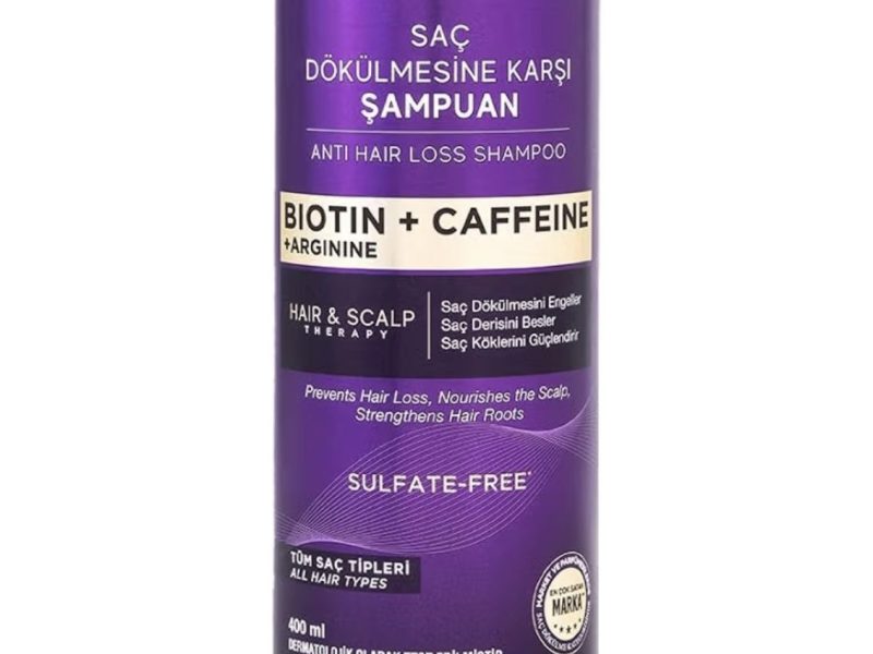 Bioblas Biotin Kafein Arjinin Şampuan – Saç Dökülmesine Karşı Güçlü Bitkisel Formül, Sülfatsız, BIOCOMPLEX B19 ile, 400 ml