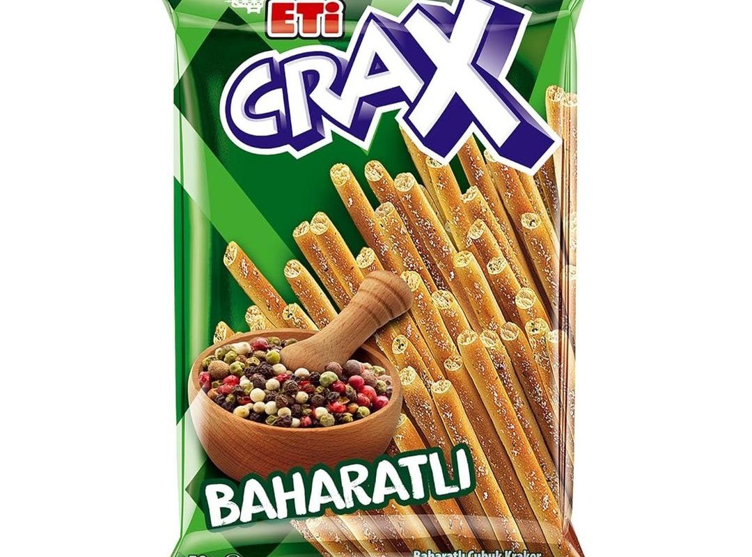🛍️ Eti Crax Baharatlı Çubuk Kraker 50 g x 20 Adet