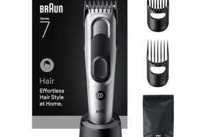 🛍️ Braun Saç Kesme Makinesi Series 7, +5 Aksesuar, Ömür Boyu Keskin Bıçak, 17 Uzunluk, HC7590 | Saç kesme makinesi, 5 stil aksesuarı, ultra keskin folyo, 17 uzunluk, 50 dakika kullanım, suya dayanıklı
