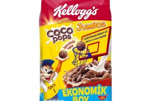 🛍️ KELLOGG’S Coco Pops Jumbos Kakaolu Mısır Gevreği 700 G, Lif, Demir ve 6 Vitamin Kaynağı,D vitamini, Kalsiyum, Folik Asit ve Demir İçerir, Kahvaltılık Tahıl Gevreği