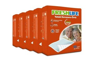 🛍️ Freshlife Yatak Koruyucu Örtü 60×90 cm 10×5 (50 Adet)