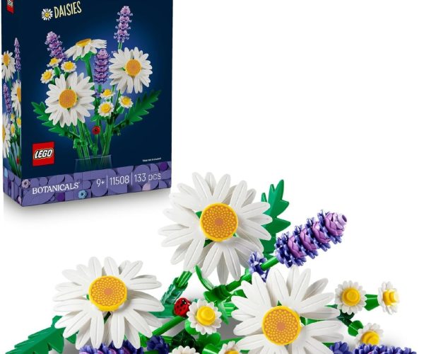 Lego Botanicals Papatyalar 11508-3 Büyük Papatya, 2 Küçük Papatya Dalı, 3 Lavanta Ve Yeşil Dallar İçeren Sevgililer Günü