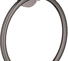 🛒 Grohe Yuvarlak Havluluk Essentials Hard Graphite – 40365A01 — %40 İndirim