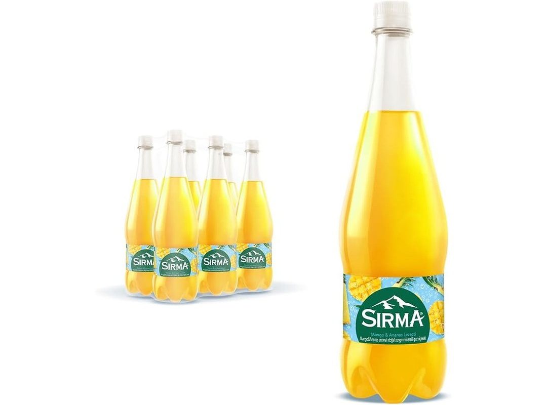 🛍️ Sırma Mango & Ananas Aromalı C Vitaminli Maden Suyu 1L x 6
