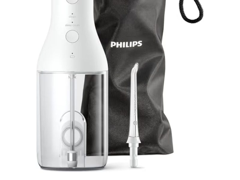 Philips Sonicare Power Flosser 3000 Kablosuz Ağız Duşu, Hızlı ve Etkili Diş Arası Temizliği, Quad Stream Teknolojisi, Yedek Başlıklı, Beyaz, HX3826/31