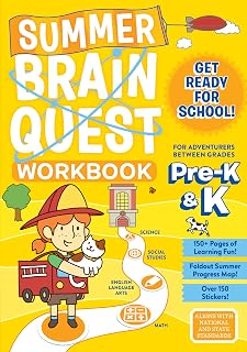 Summer Brain Quest: Between Grades Pre-K & K: For Adventures Between Grades Pre-K & K